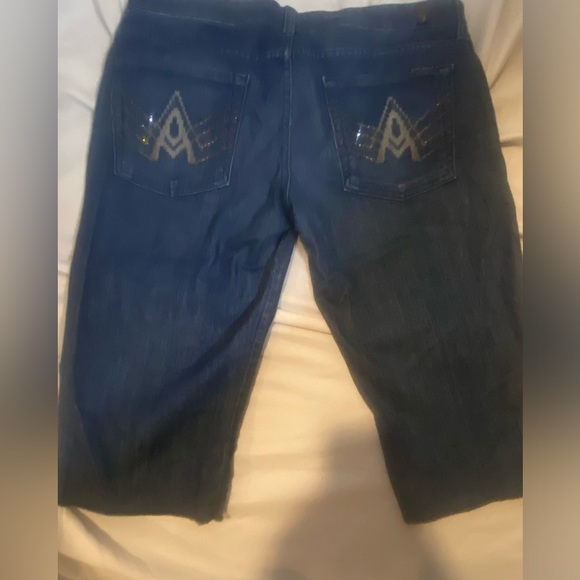 7 for all mankind_Seven’s_ Bermuda Jean Shorts_32_ Womens - Picture 3 of 8